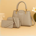 Pink Women's 3-Piece PU Leather